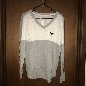 PINK rhinestoned long sleeve